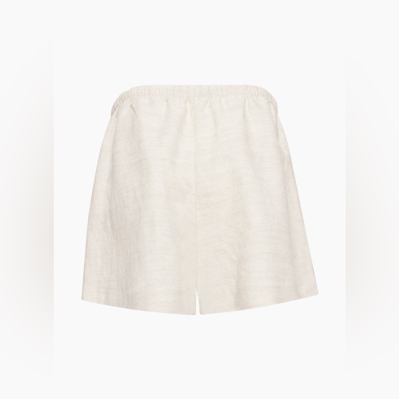 New Aritzia WILFRED Omnia Linen Shorts in Natural Ecru size Medium SOLD - Picture 7 of 15
